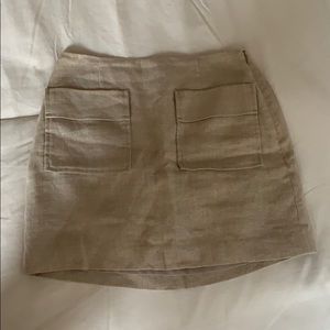 Club Monaco linen skirt with pockets